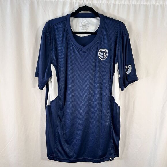 Sporting Kansas City Fanatics Jersey Men's XL Short Sleeve Vneck Pullover - Picture 1 of 11